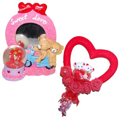 "Heart With Teddies POP Doll - code020, Valentine Sweet  Love -390389 - Click here to View more details about this Product